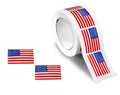 250 Small American Flag Stickers (250 per Roll)